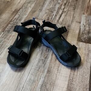 Ozark Trail Kids Mens Black Hiking Sandals Size 8‎ Adjustable Straps Outdoors